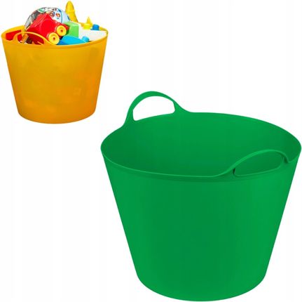 Kosz Plastikowy Elastyczny z Uchwytami na Zabawki 30L Wielokolorowy ADENAKOSZNAZABAWKIKAT01046B 5900415471363