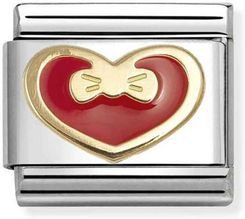 Zdjęcie Charms Nomination Serce czerwone z kokardą 030283 33 – elegancki dodatek do bransoletki - Ślesin