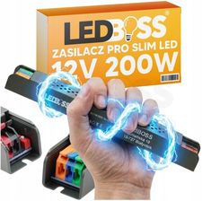 Zdjęcie ZASILACZ LED 12V 200W ULTRA SLIM PRO ŚCIEMNIACZ MODUŁOWY ZACISKAMI LEDBOSS - Krynki