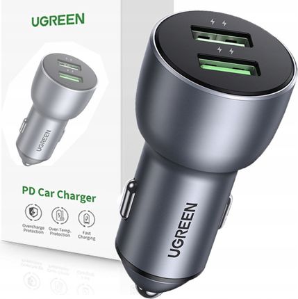 Ugreen Cd213 Qc 3 0 2Xusb 36W Szara