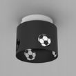 Lampa sufitowa dziecięca piłka nożna czarna GX53 FOOTBALL