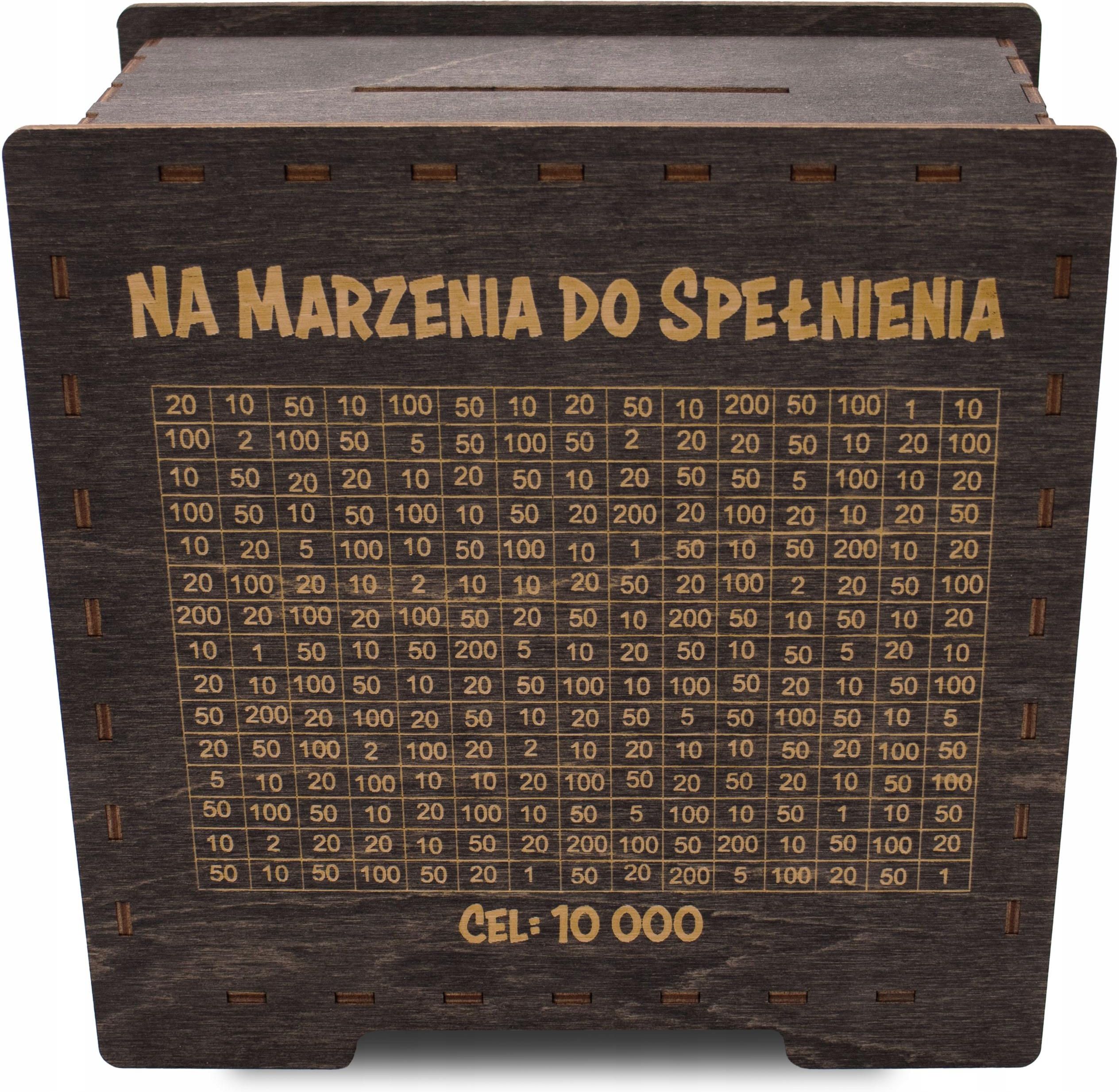 Skarbonka Wykreślanka z Miejscem na Cel - Opinie i atrakcyjne ceny na ...