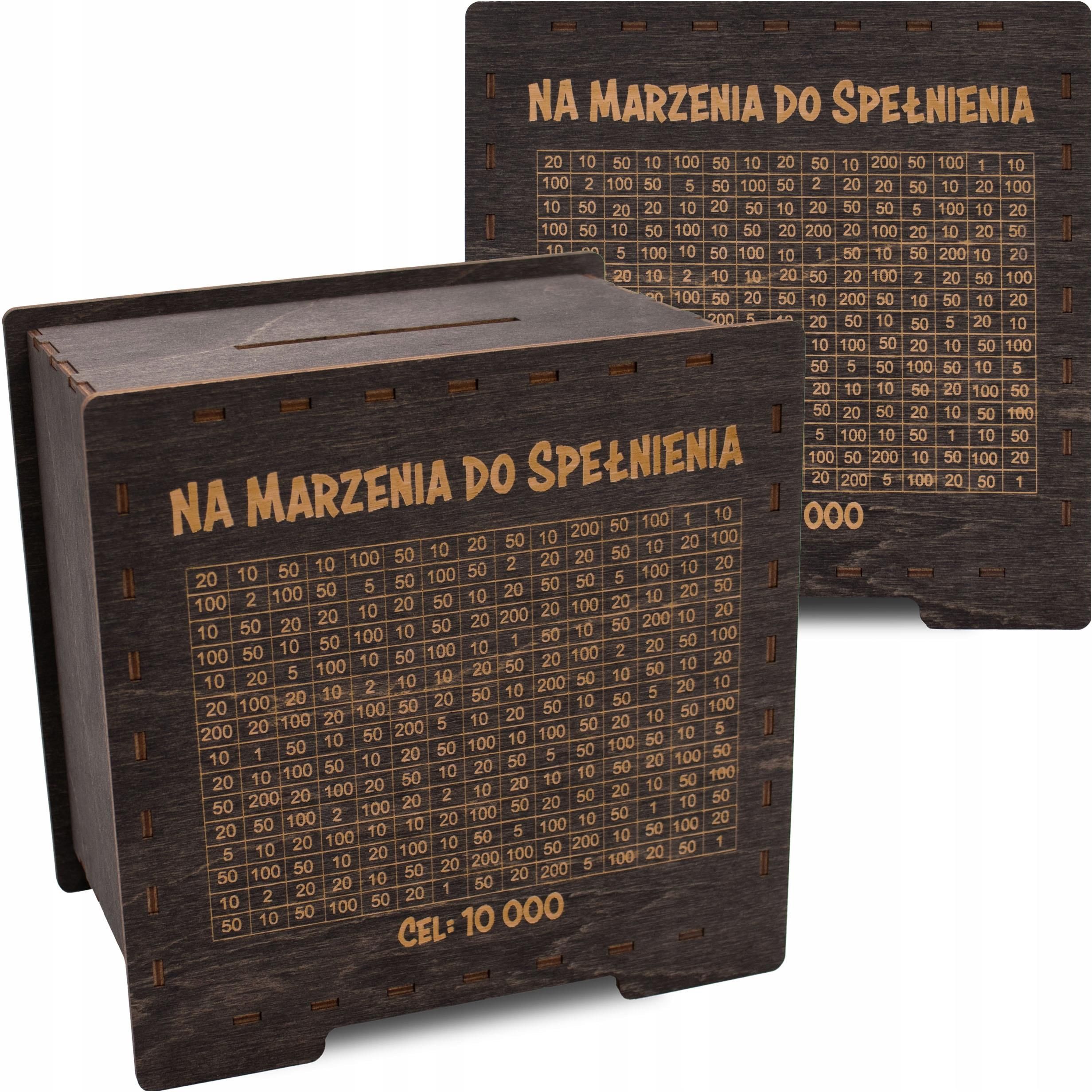 Skarbonka Wykreślanka z Miejscem na Cel - Opinie i atrakcyjne ceny na ...