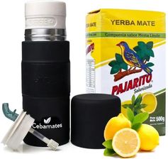 Zdjęcie Zestaw Cytrynowa Yerba Mate Pajarito Limon + Yerbomos 3w1 - Sułkowice