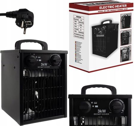 Pako Nagrzewnica Elektryczna Farelka Termostat 3000W