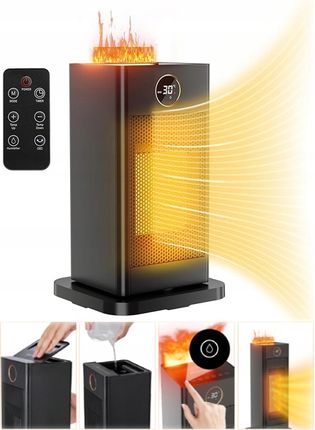 Grzejnik Obrotowy Nawilżacz Wentylator HL-1500R7 1500W Ceramiczny Termostat Elektroniczny