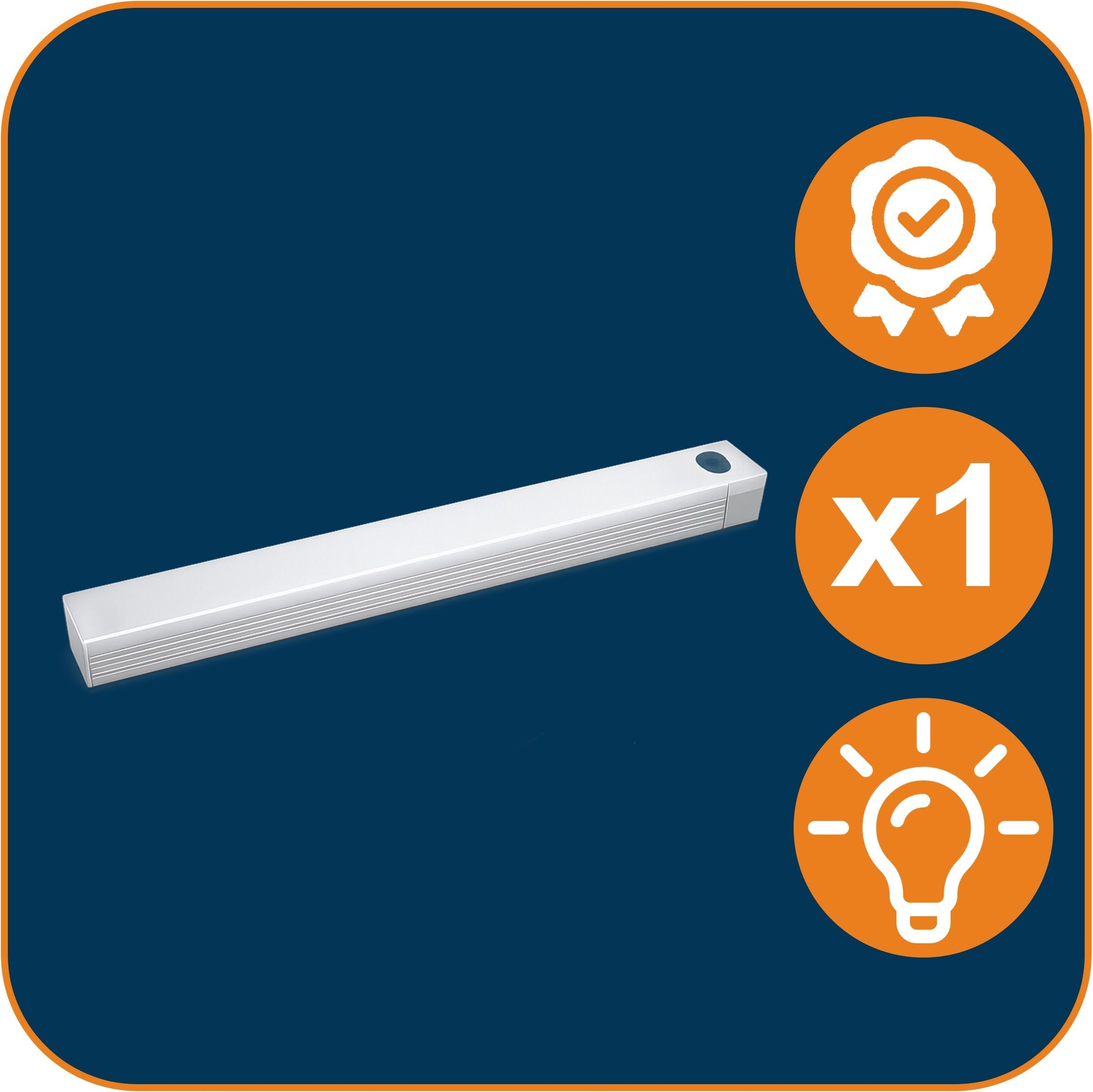 Lampka nocna inteligentna 50 cm biała ciepła akumulatorowa ...