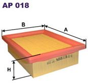 Zdjęcie FILTRON - Filtr powietrza (AP 018) - Śmigiel
