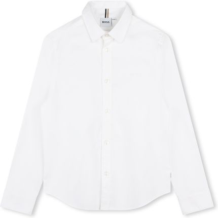 Biała chłopięca koszula z kolekcji Boss J52009/10P 114