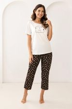 Zdjęcie Piżama damska Regina 733 ecru duże rozmiary - Nowe Brzesko