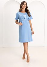 Zdjęcie Koszula nocna damska Regina 174 niebieska duże rozmiary - Pacanów