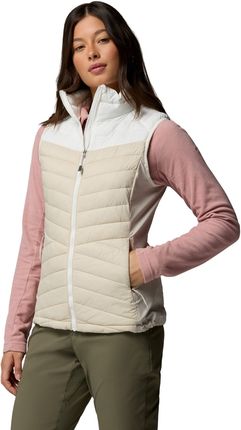 Bezrękawnik puchowy damski Columbia POWDER PASS III HYBRID beżowy 2133632277
