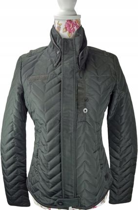 G-Star Raw Damska Pikowana Kurtka Tailored Xs — Zielona (Zieleń Zgniła), Bez Kaptura,