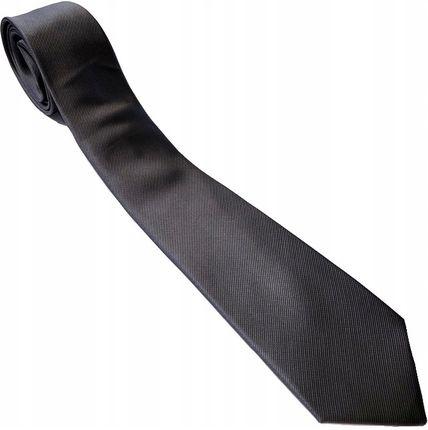 Klasyczny Krawat wiązany gładki SZARY