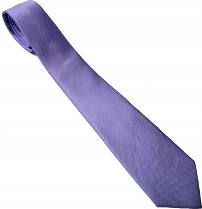 Klasyczny Krawat wiązany gładki JASNY FIOLET