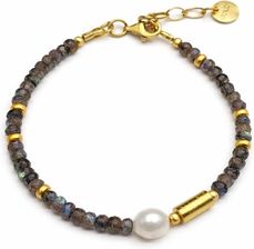 Zdjęcie KRAUZA Bransoletka z Labradorytem i Perłą 10632 - Kobylin