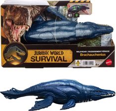 Zdjęcie Mattel Interaktywna Figurka Dinozaur Jurassic World Survival Brachauchenius 30Cm JKL79 JGB87 - Oława