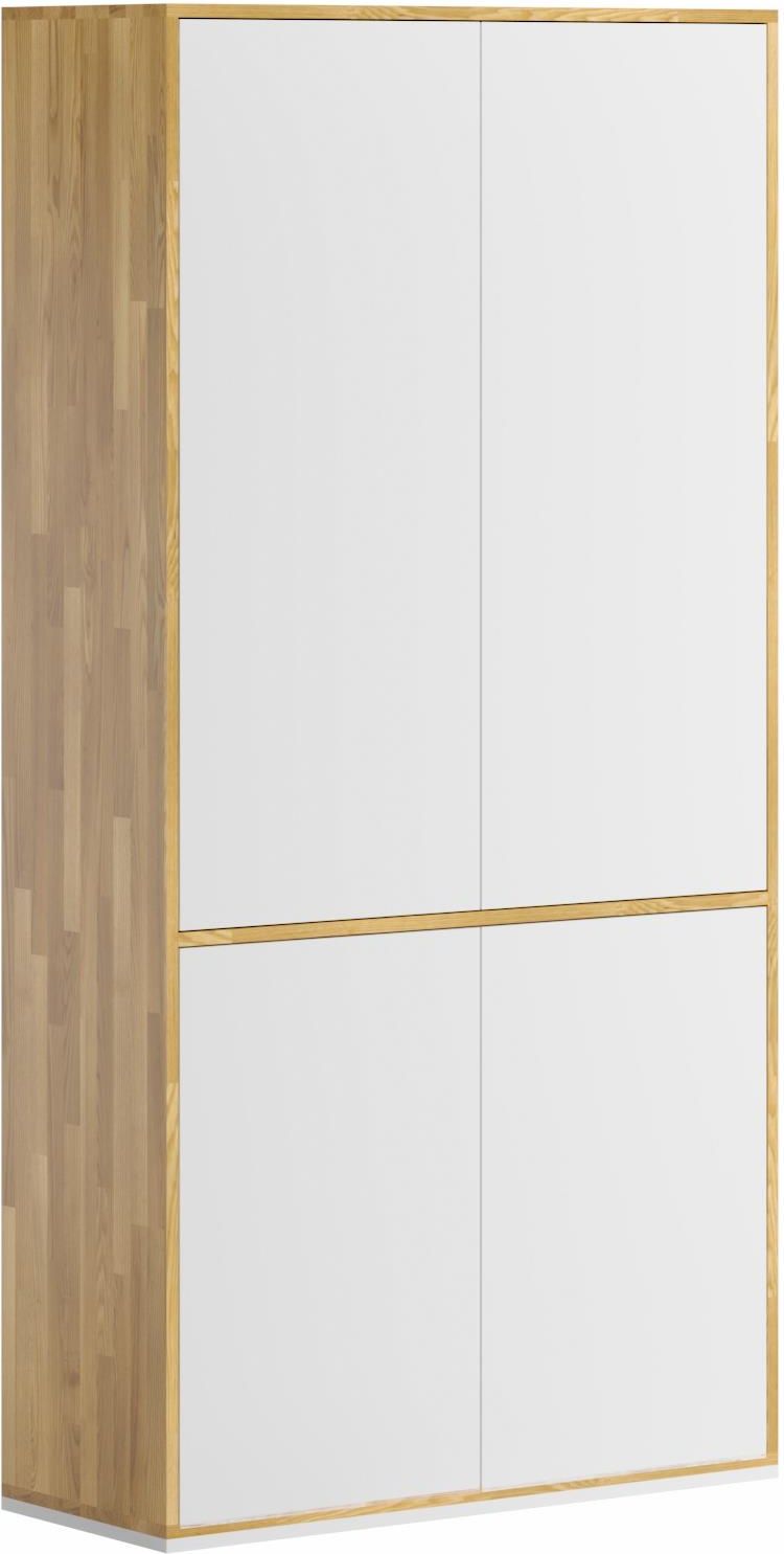 Deerhorn Szafa Wysoka Uchylna Loft Office Slim 100x196x40 cm Biały Mat ...