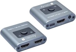 Zdjęcie Techly IDATA HDMI-2128KT Przełącznik switch HDMI 2.1 2x1 8K60Hz z pilotem - Kobyłka