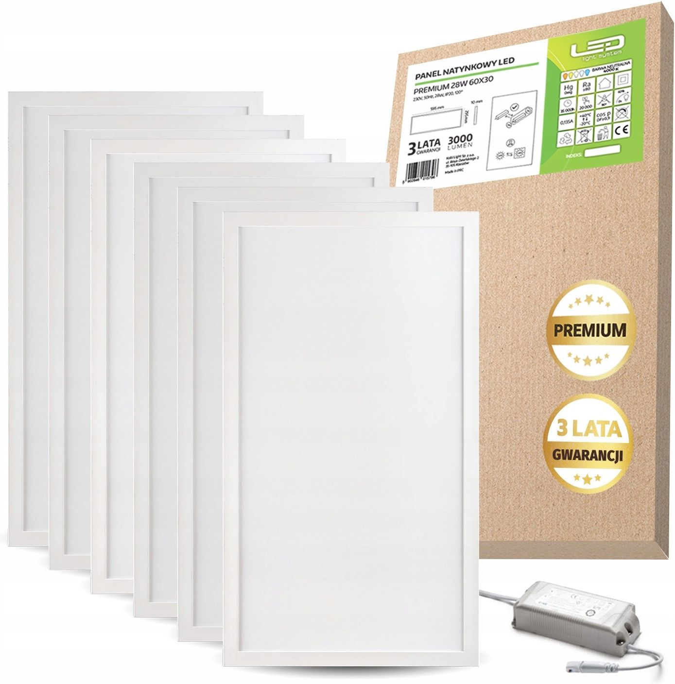 Podtynkowy Panel LED 28W 4000K 60cm (5902201365429) - Opinie i ...