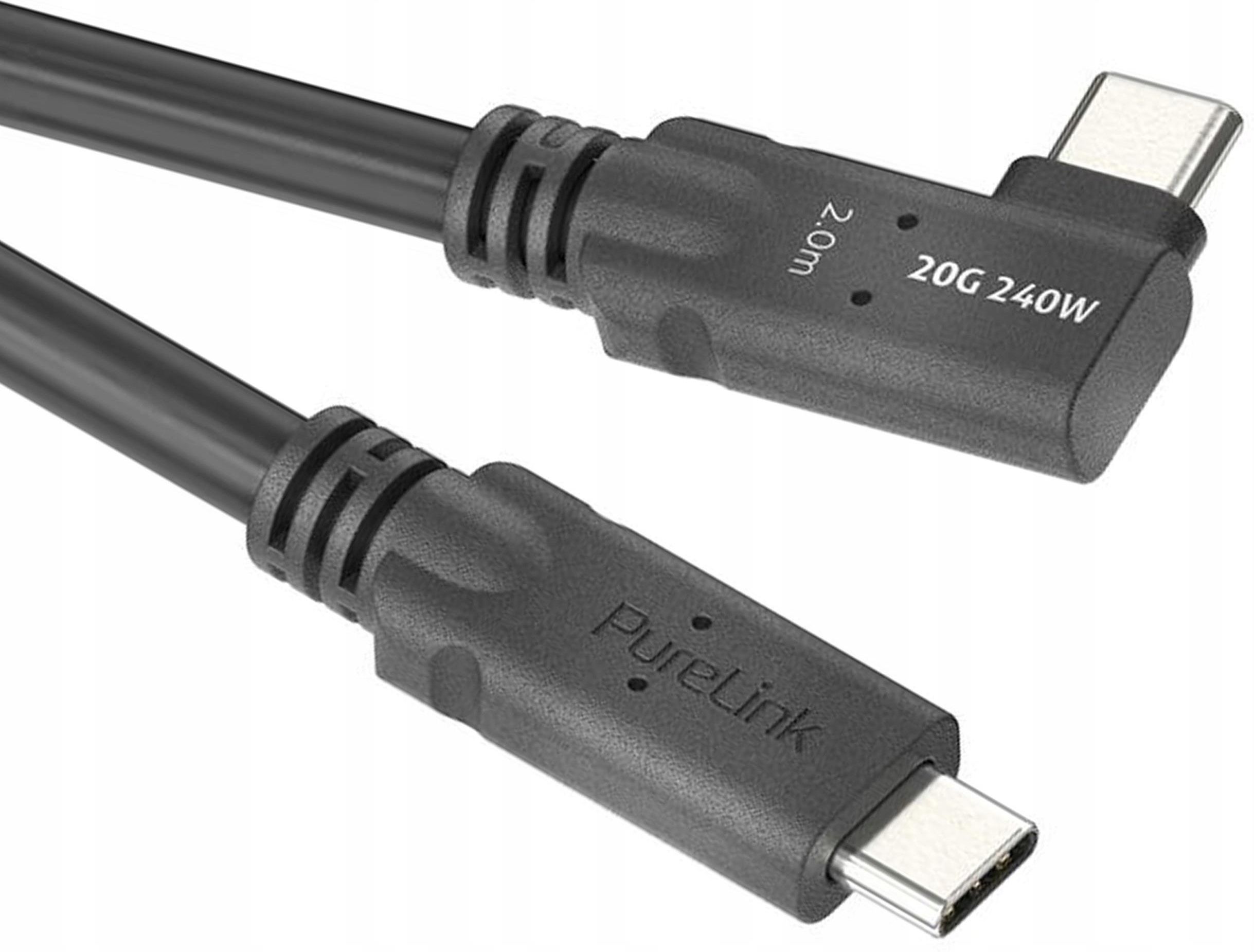 Purelink Pi6620 020 Pureinstall Microx4 Kabel Usb C 90° Usb4 20 Gbps 2M ...