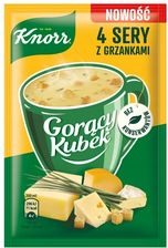 Zdjęcie Knorr Gorący Kubek 4 sery z grzankami 17g - Węgrów