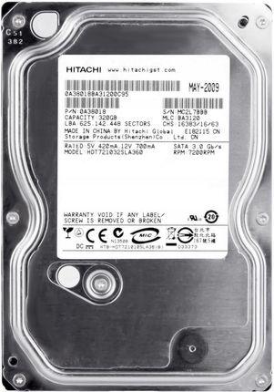 Hitachi Deskstar 320GB 16MB 7200rpm SATA2 (HDT721032SLA360)