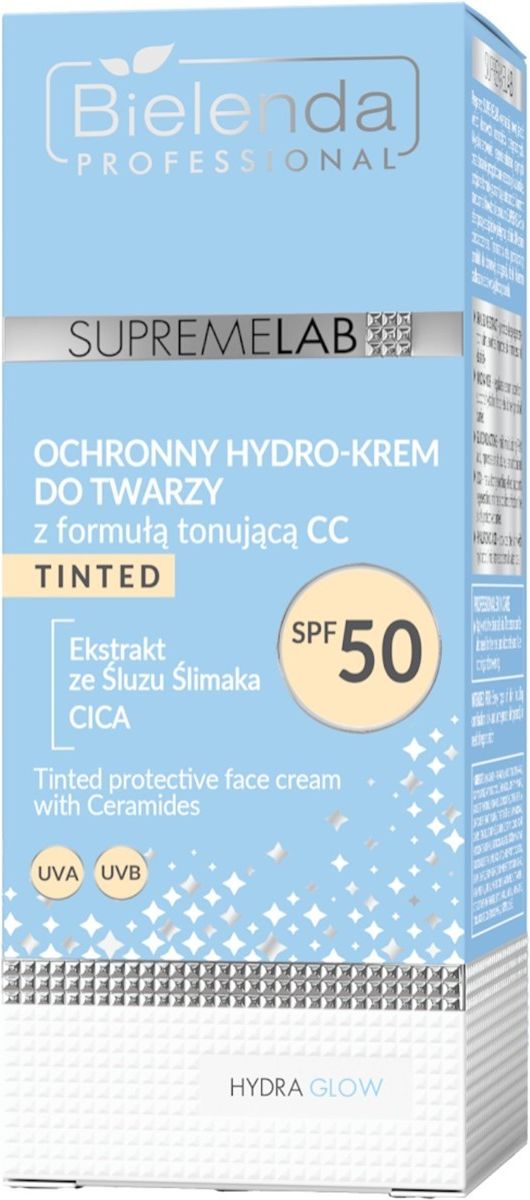 Bielenda Professional Krem Bielenda Professional Krem Supremelab Hydra Glow Ochronny Hydro- Do Twarzy Z Formułą Tonującą Cc Spf50 40Ml