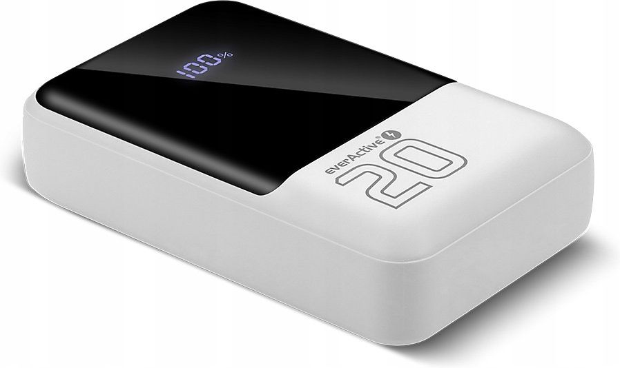 EverActive Powerbank 20.000 MAh – 20W USB-C PD PPS QC4+ – Met LCD-scherm – 3 Poorten (2x C, 1x A) – Pass-through En Always-on – 326g 2 miniatura