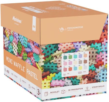 Marioinex Fabryka Zabawek Mini Waffle Pastel 200 El.