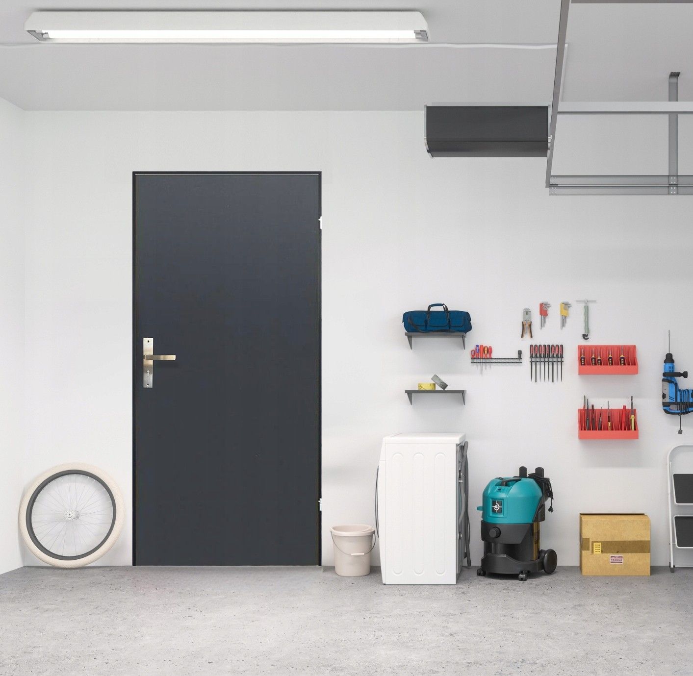 Drzwi zewnętrzne Stoldrew Drzwi Techniczne Ocieplane Metalowe Pełne ...