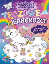 Zdjęcie Tęczowe Jednorożce. Magiczna Kolorowanka + Piankowe Naklejki 3D - Łęczna
