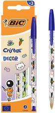 Zdjęcie Bic Długopis Cristal Kawaii 1Mm Niebieski 3szt. - Legionowo