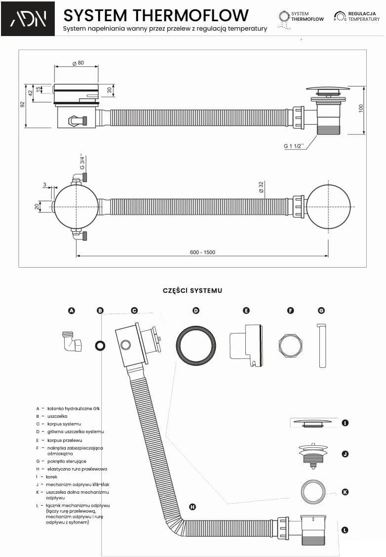 Syfon Systems Syfon Ad Naturalnie System Thermoflow Biały AWA004BI - Opinie i ceny na ...