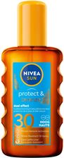 Zdjęcie Nivea Spray Przeciwsłoneczny Suchy Olejek Spf 30 Protect & Bronze 200ml - Złotów