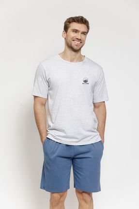 Piżama Gabriel 3577 Szary Melanż