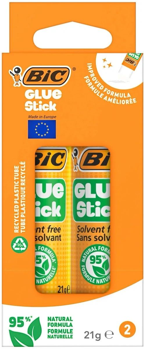 Zdjęcie Bic Glue Stick 95% Ecolustions 21G Klej B2 2szt. Blister - Pruszków