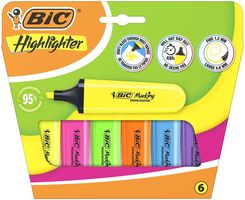 Zdjęcie Bic Zakreślacz Flat Neon Mix 6szt. - Dobre Miasto