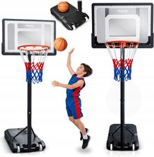 Zdjęcie Kosz Do Koszykówki 150-210cm Regulowany Duży Stabilny Wolnostojący - Bukowno