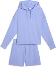 Zdjęcie Damski krótki dres o luźnym kroju z kapturem PUMA - Trzebinia