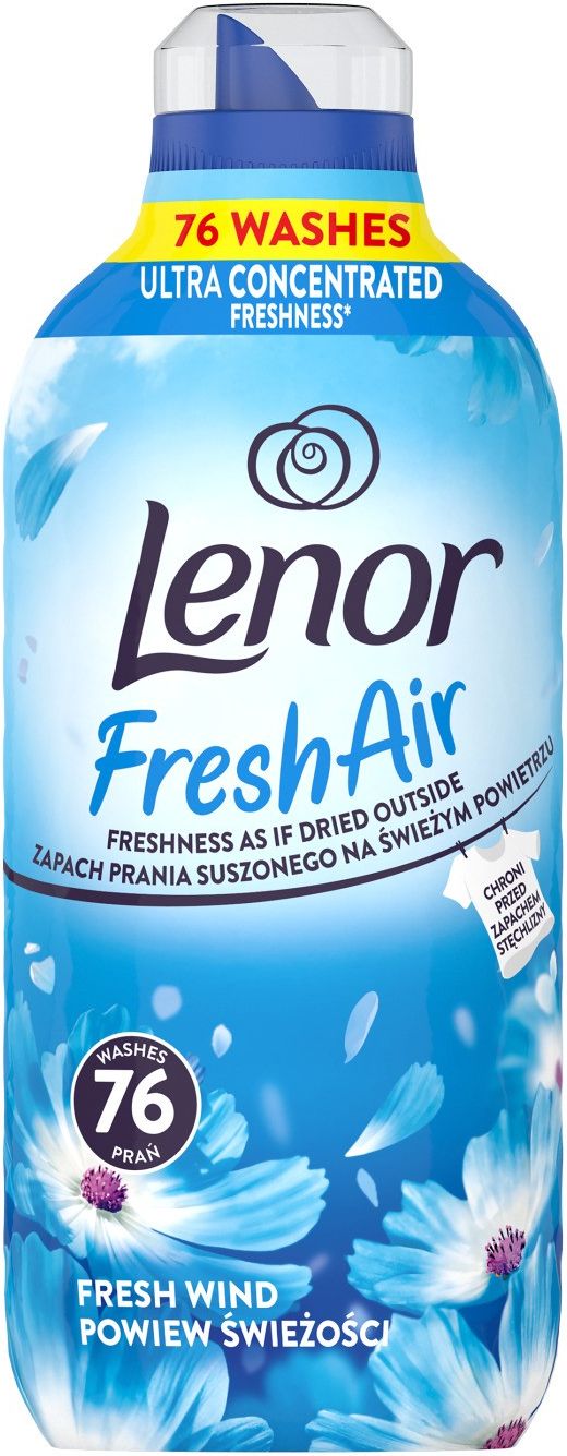 Lenor Fresh Air Fresh Wind Płyn Do Płukania Tkanin, 76 prań