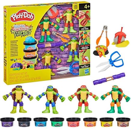 Play-Doh Ciastolina Zestaw Wojownicze Żółwie Ninja + 4 Figurki G0556