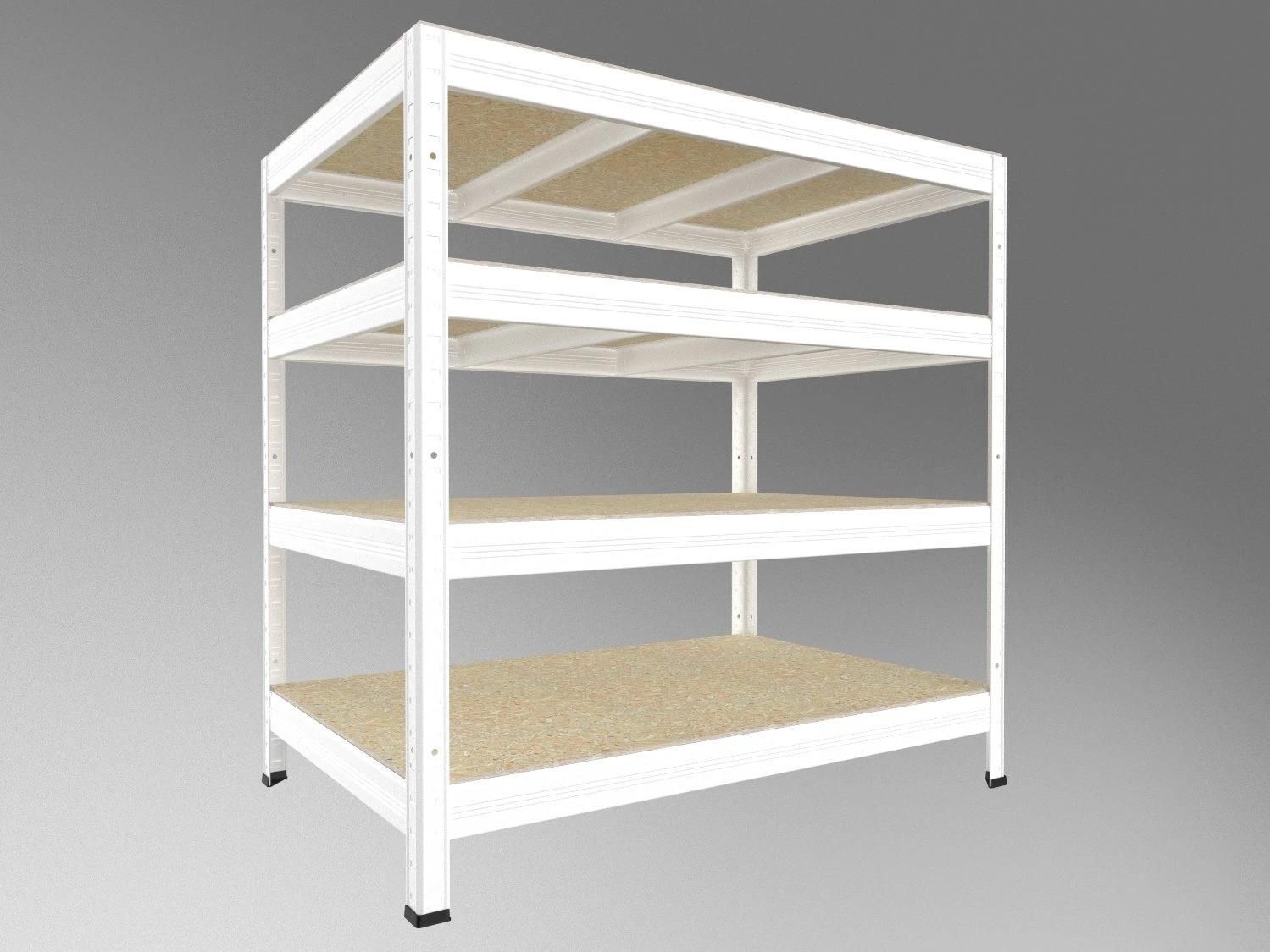 Regał magazynowy Biedrax Regał Gospodarczy 35x90x90 Cm, Biały, 4 Półki ...