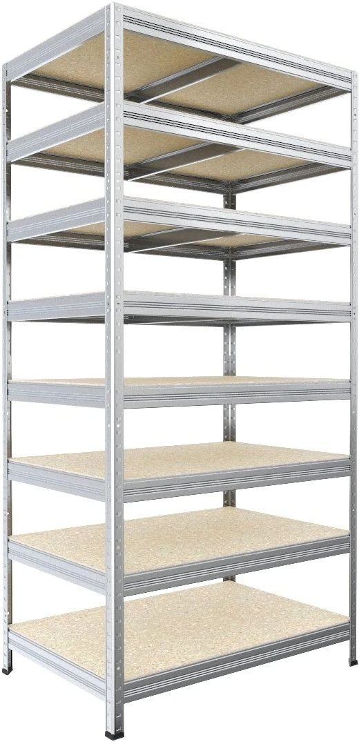 Regał magazynowy Biedrax Regał Gospodarczy 45x90x270 Cm, Ocynk, 8 Półek ...