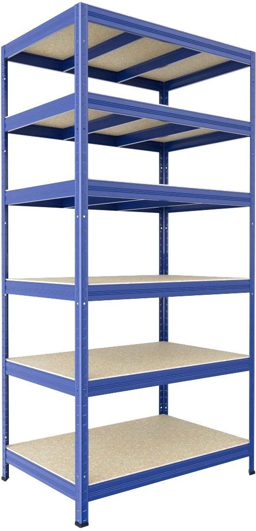 Regał magazynowy Biedrax Regał Do Magazynu 35x75x180 Cm, Niebieski, 6 ...