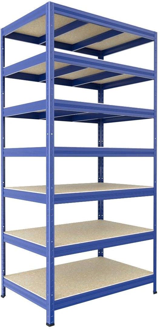 Regał magazynowy Biedrax Regał Gospodarczy 60x120x270 Cm, Niebieski, 7 ...