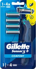 Zdjęcie Gillette Sensor3 Plus Comfort Maszynka Do Golenia + Wkłady 4Szt. - Pruchnik