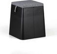 Taboret plastikowy z poduszką B2B Partner BILLY 43x32x32 cm czarny 120 kg 1024BLACK