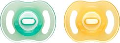 Zdjęcie Tommee Tippee Ultra Light Night Smoczek Yellow/ Green 0-6M 2Szt. - Osiek