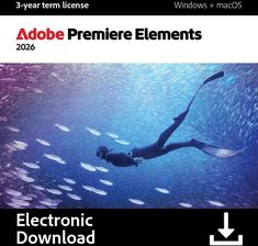 Zdjęcie Adobe Premiere Elements 2026 - 1 użytkownik - 2 PC Win/Mac - 3 lata - multilingual - ESD (30013435) - Wejherowo